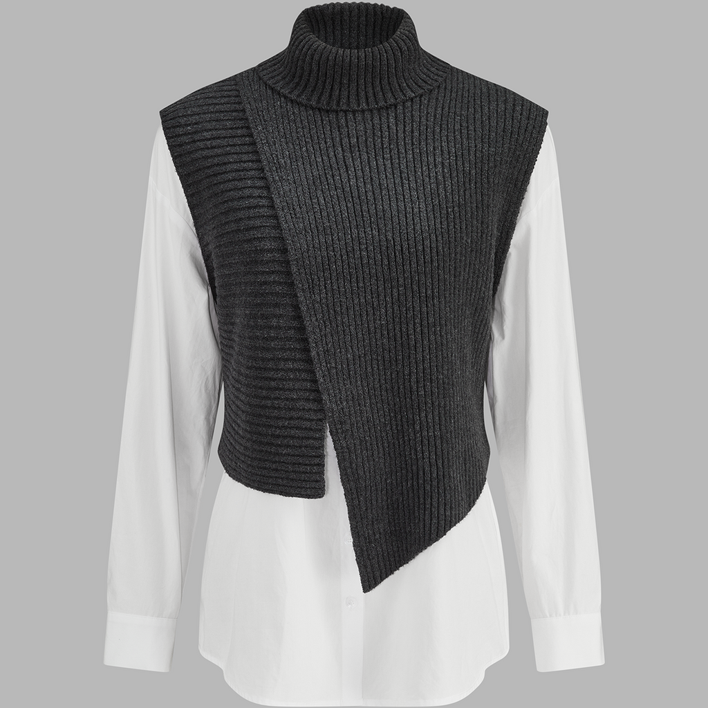 Relaxed Knit Sweater with Breathable Fabric and Slight Stretch