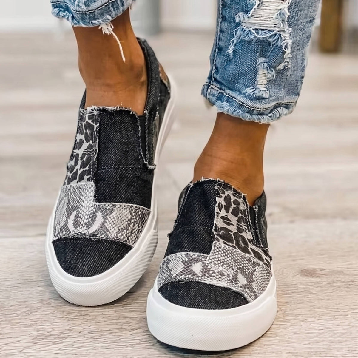 Trendy Slip on Shoes, Comfortable Walking Shoes for Daily Use