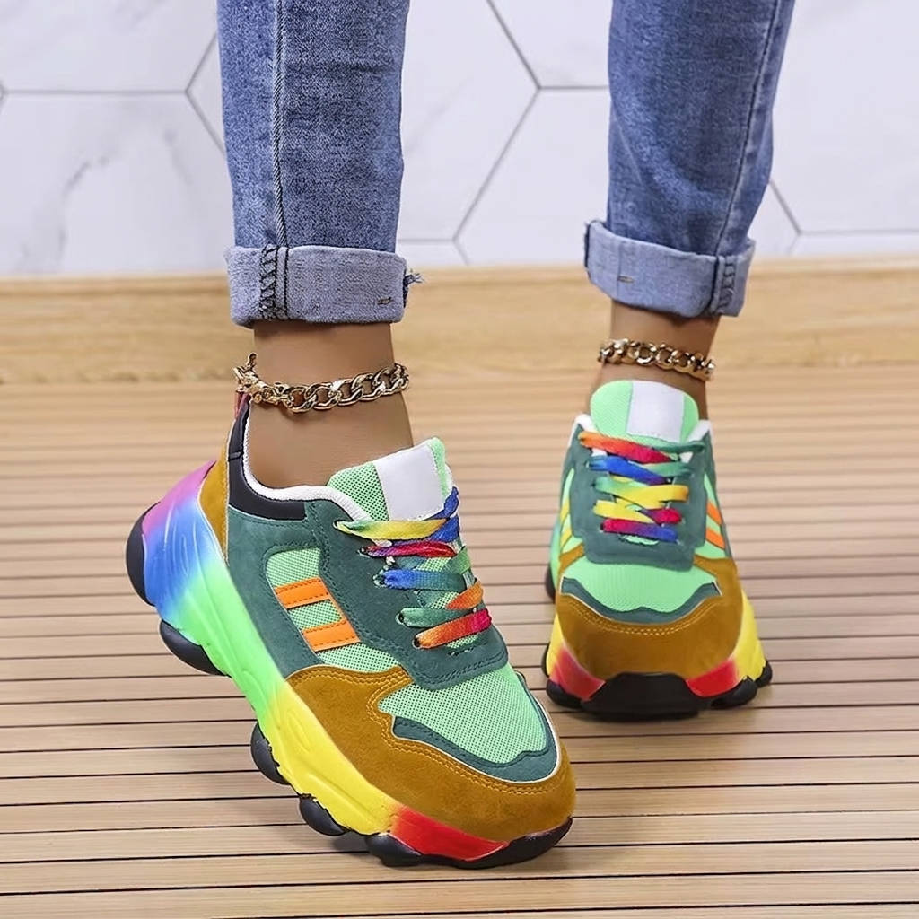 Vibrant Orthopedic Sneakers, Arch Support Comfort Shoes for Walking and Daily Activities