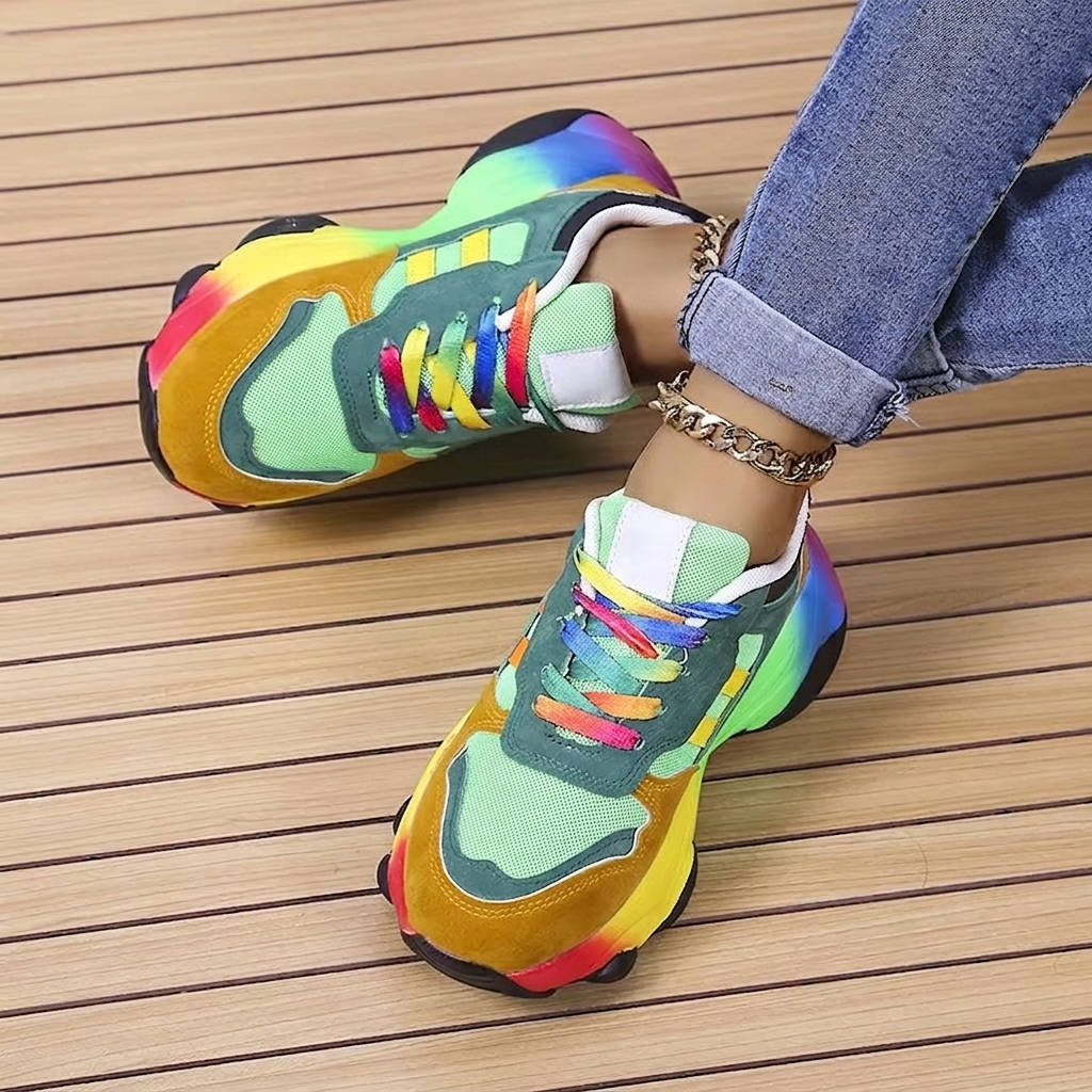 Vibrant Orthopedic Sneakers, Arch Support Comfort Shoes for Walking and Daily Activities