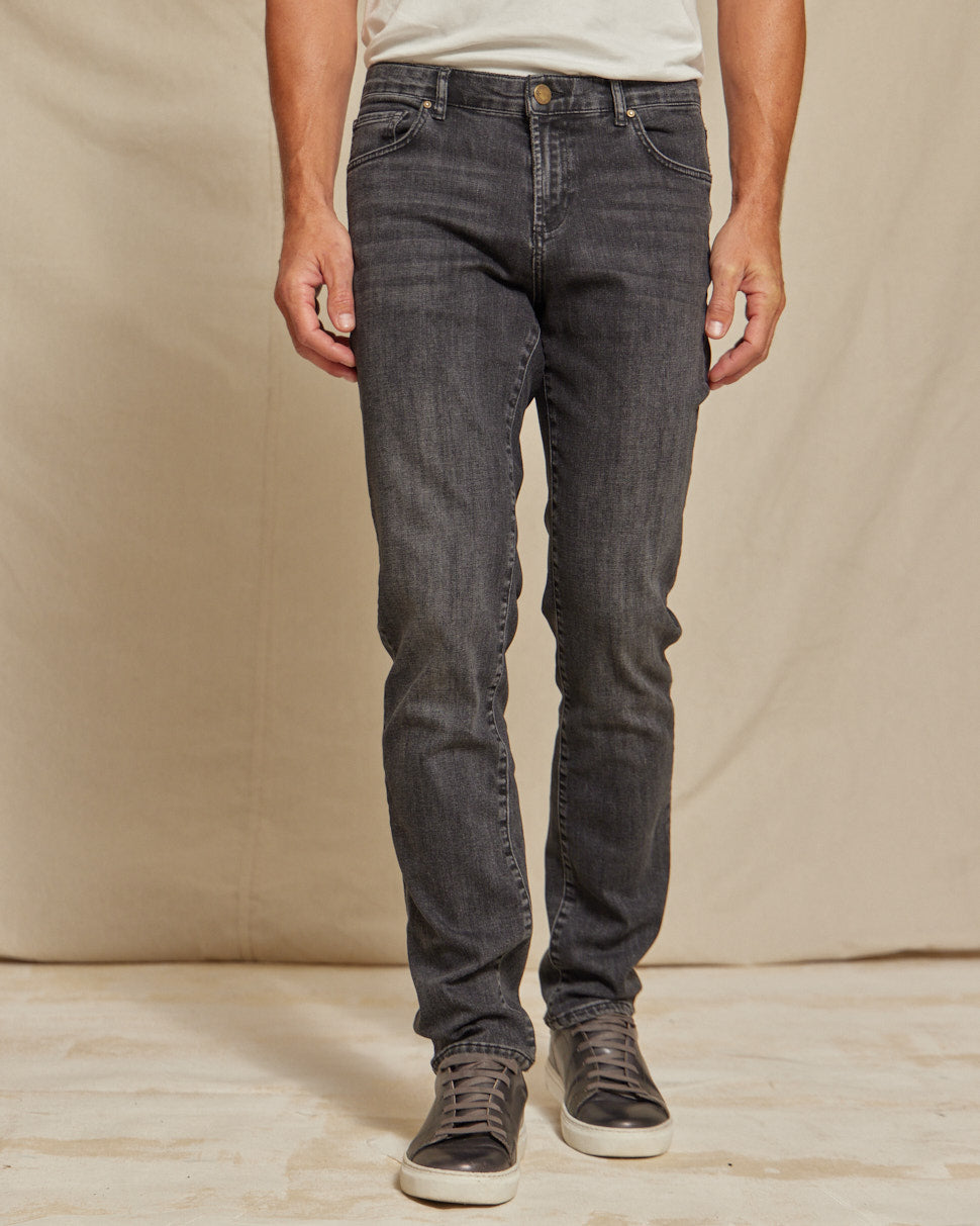 Mens Stretch Denim Jeans 4-Way Performance, Durable Fit