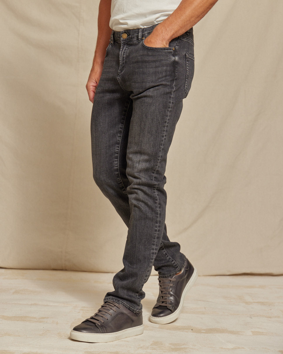 Mens Stretch Denim Jeans 4-Way Performance, Durable Fit
