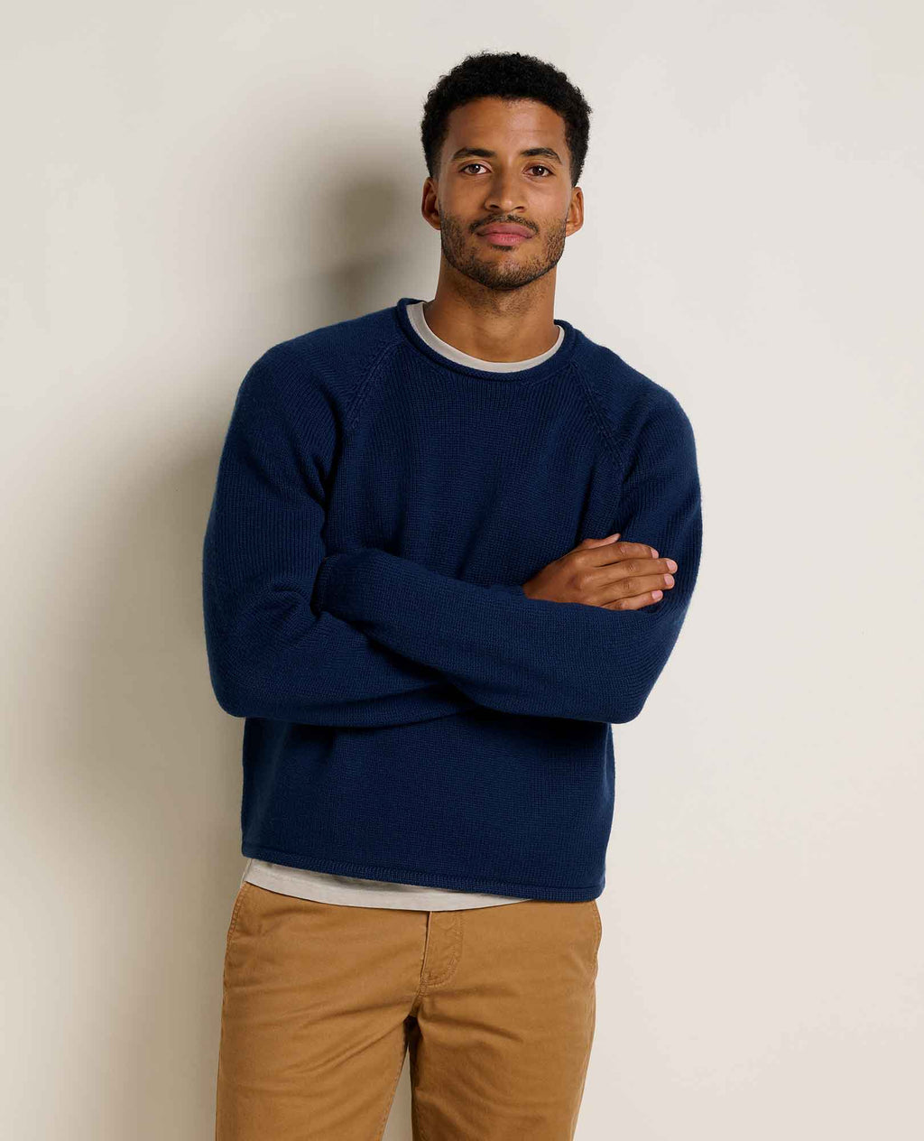 Mens Sweater, Rollneck Itch Free Knit