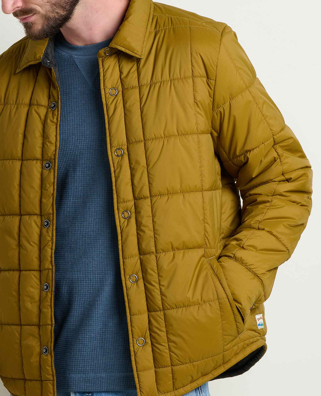 Mens Shirt Jacket, Lightweight Water-Resistant