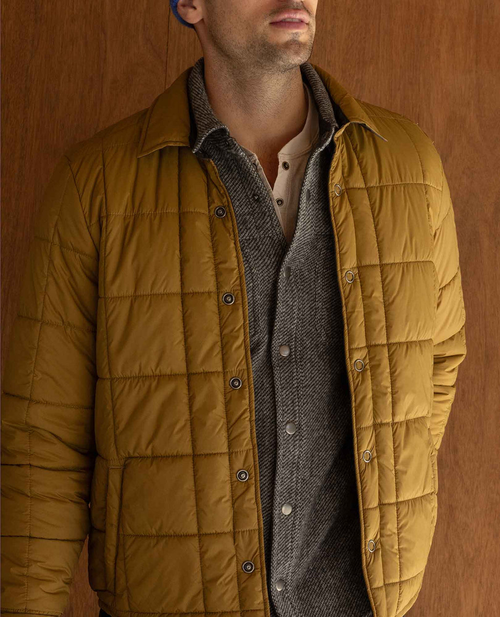Mens Shirt Jacket, Lightweight Water-Resistant