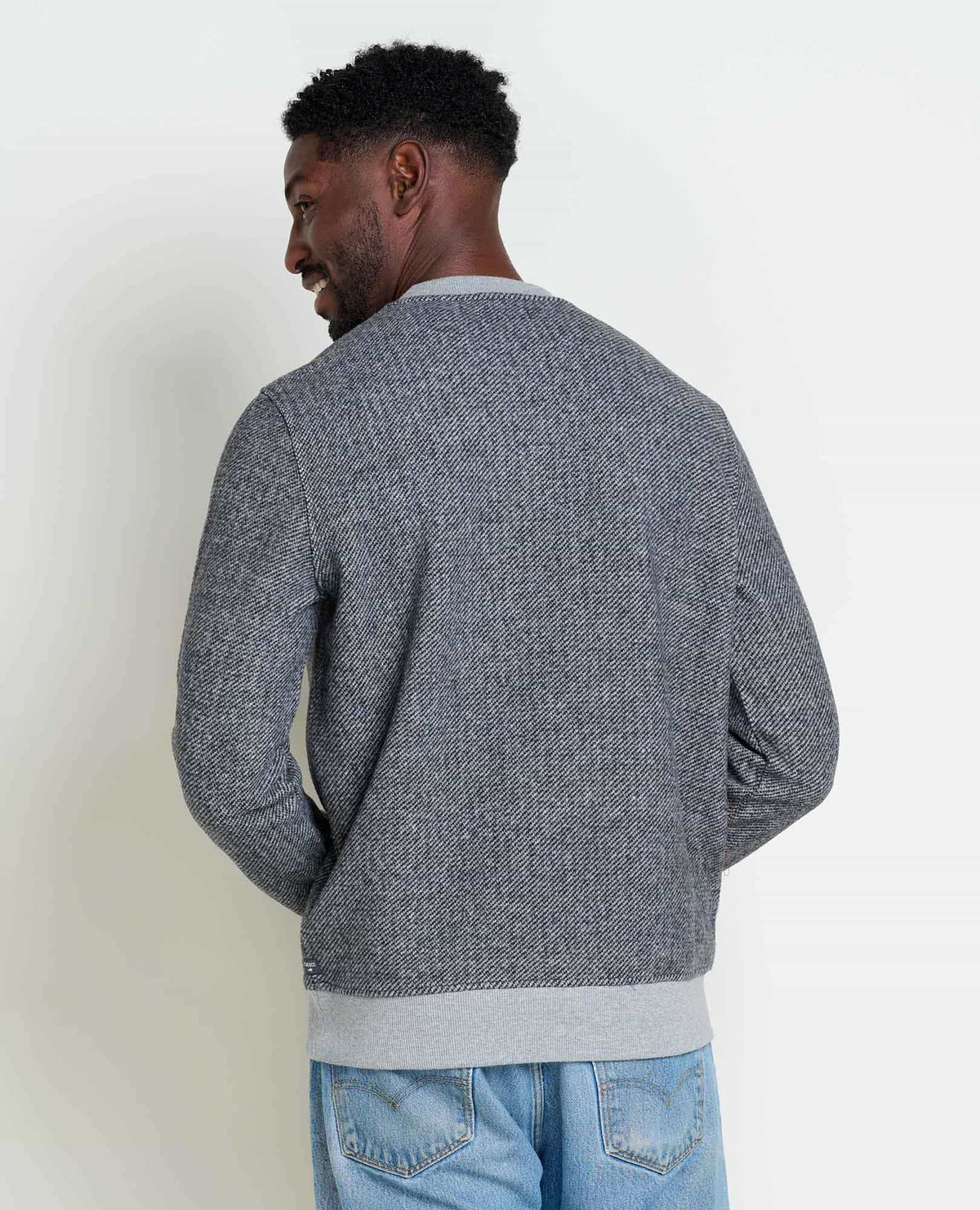 Mens Crew Sweater, Durable Wool Layer
