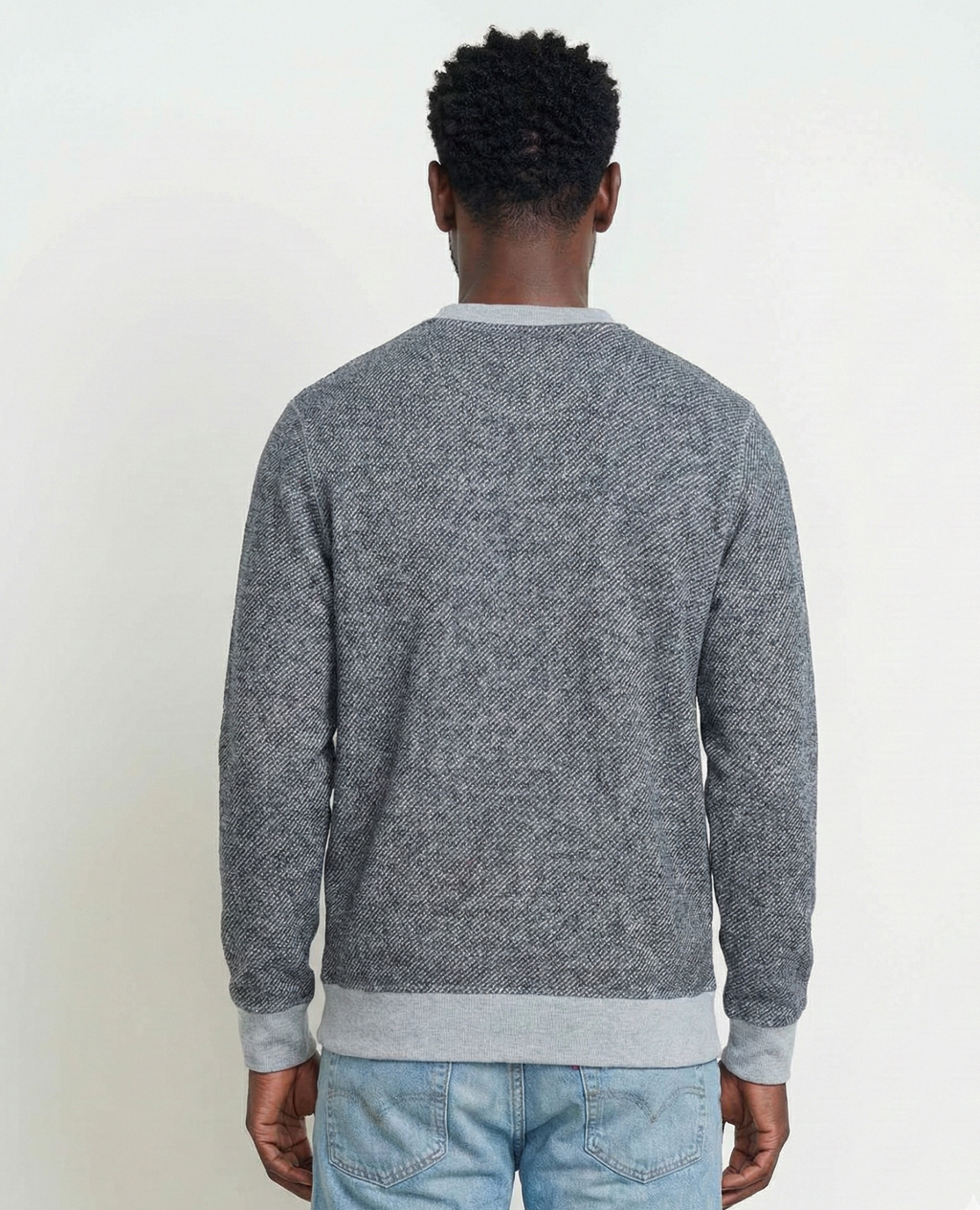 Mens Crew Sweater, Durable Wool Layer