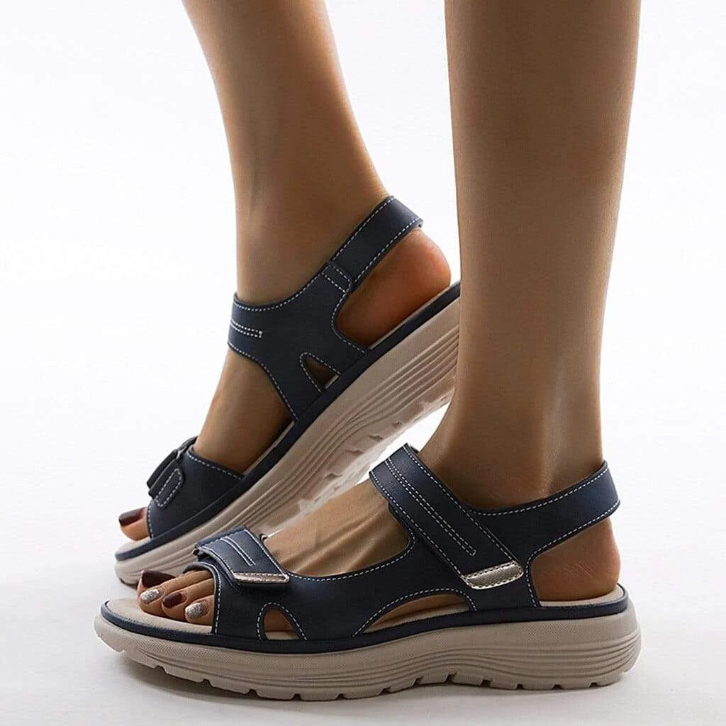 Womens Orthopedic Sandals with Adjustable Straps and Arch Support, Platform Sole