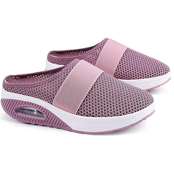 Orthopedic Wedge Sandals with Arch Support and Breathable Mesh, Non-Slip Sole
