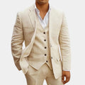 Lightweight Three-Piece Suit with Jacket, Waistcoat and Trousers for Summer Events