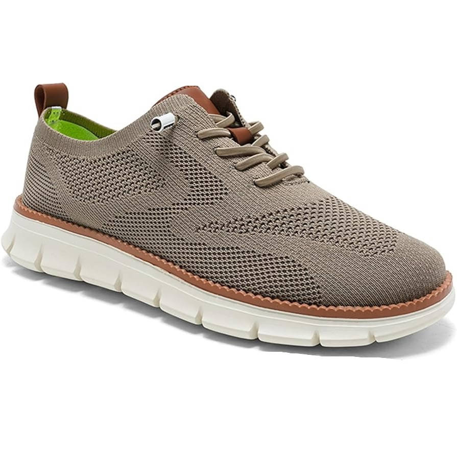 Lightweight Knit Dress Shoes with Wide Toe Box and Cushioned Insole