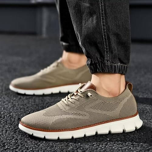 Lightweight Knit Dress Shoes with Wide Toe Box and Cushioned Insole