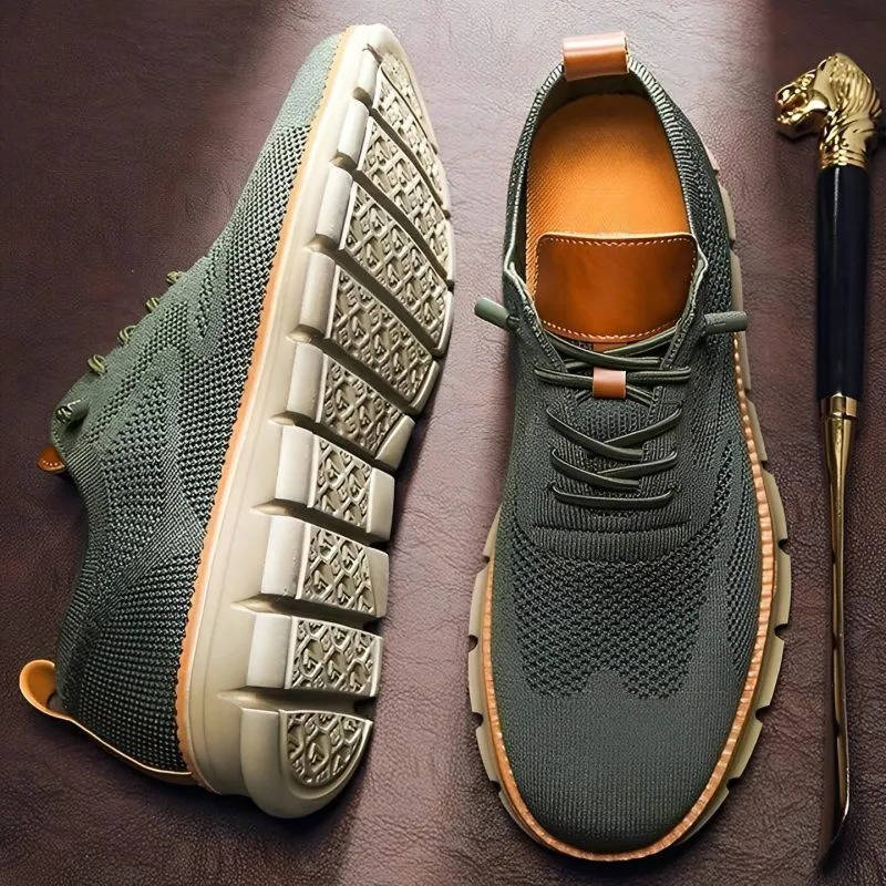 Lightweight Knit Dress Shoes with Wide Toe Box and Cushioned Insole