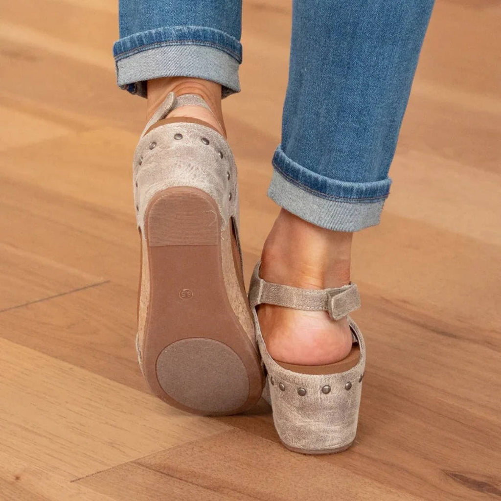 Suede Wedge Sandals, Fashionable Platform Sandals for Casual and Dressy Occasions